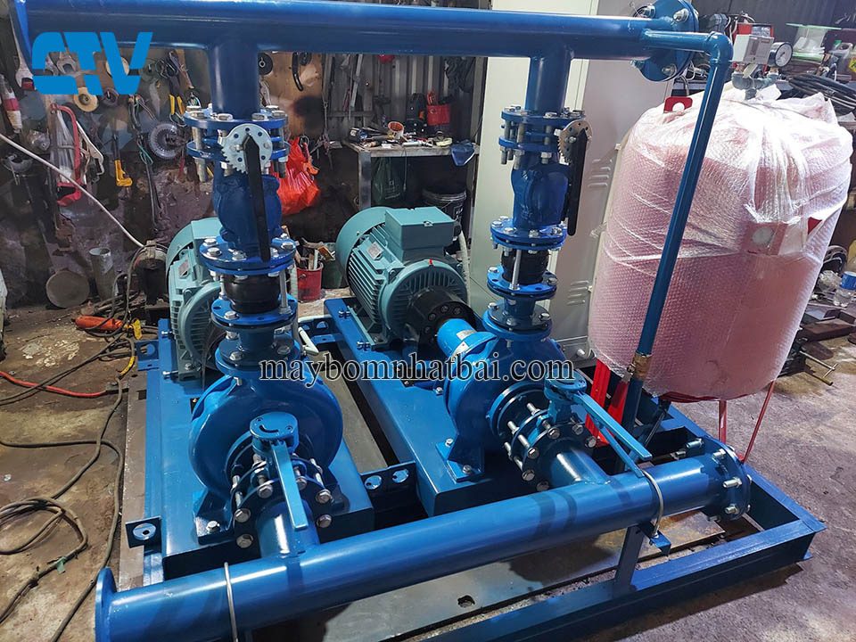 Lắp đặt hệ thống máy bơm STAC 55 Kw tưới cỏ sân Golf