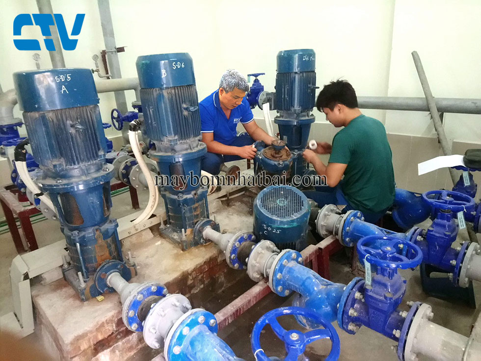 Sửa bơm trục đứng đa tầng cánh không lên nước tại Hà Nội uy tín, chuyên nghiệp