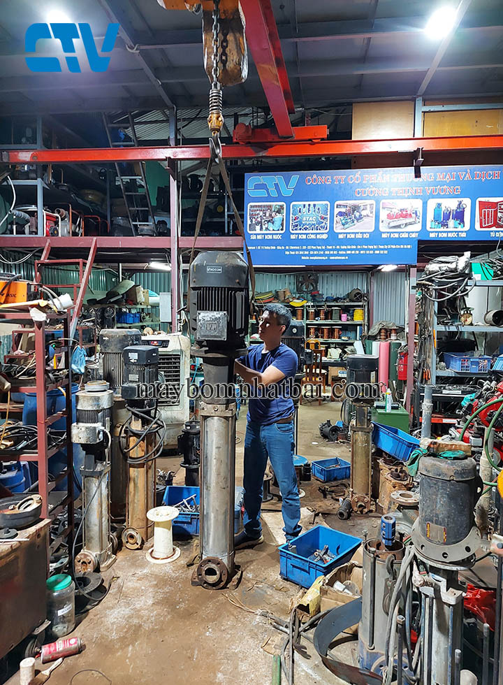Sửa chữa máy bơm trục đứng uy tín, chất lượng