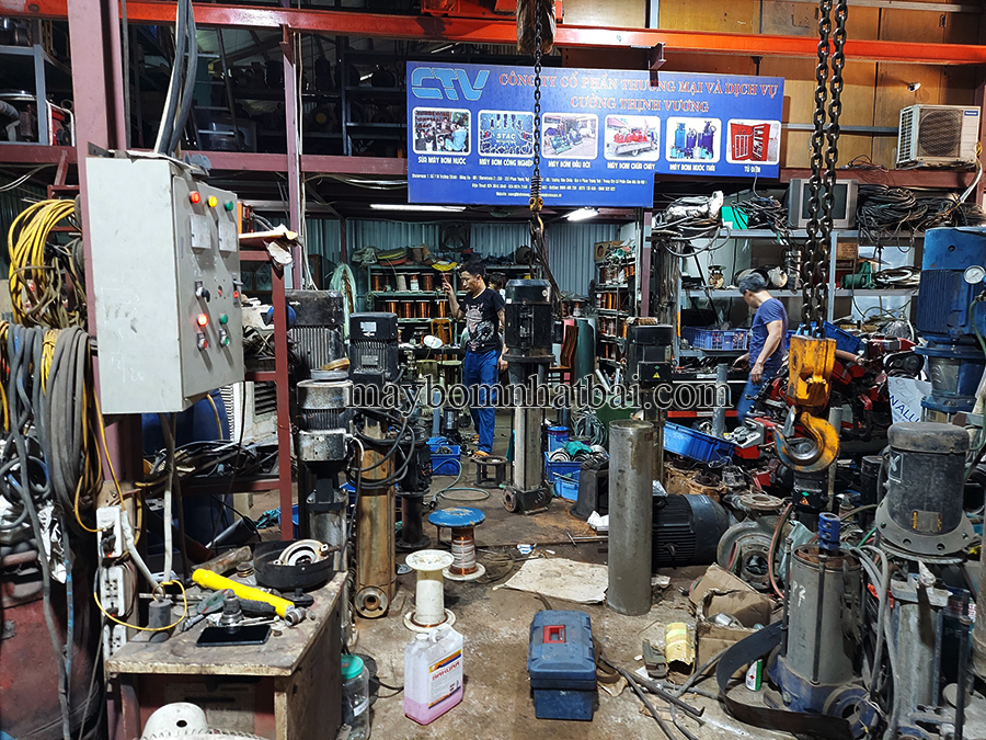 Dịch vụ sửa chữa máy bơm trục đứng chuyên nghiệp, giá rẻ tại Hà Nội