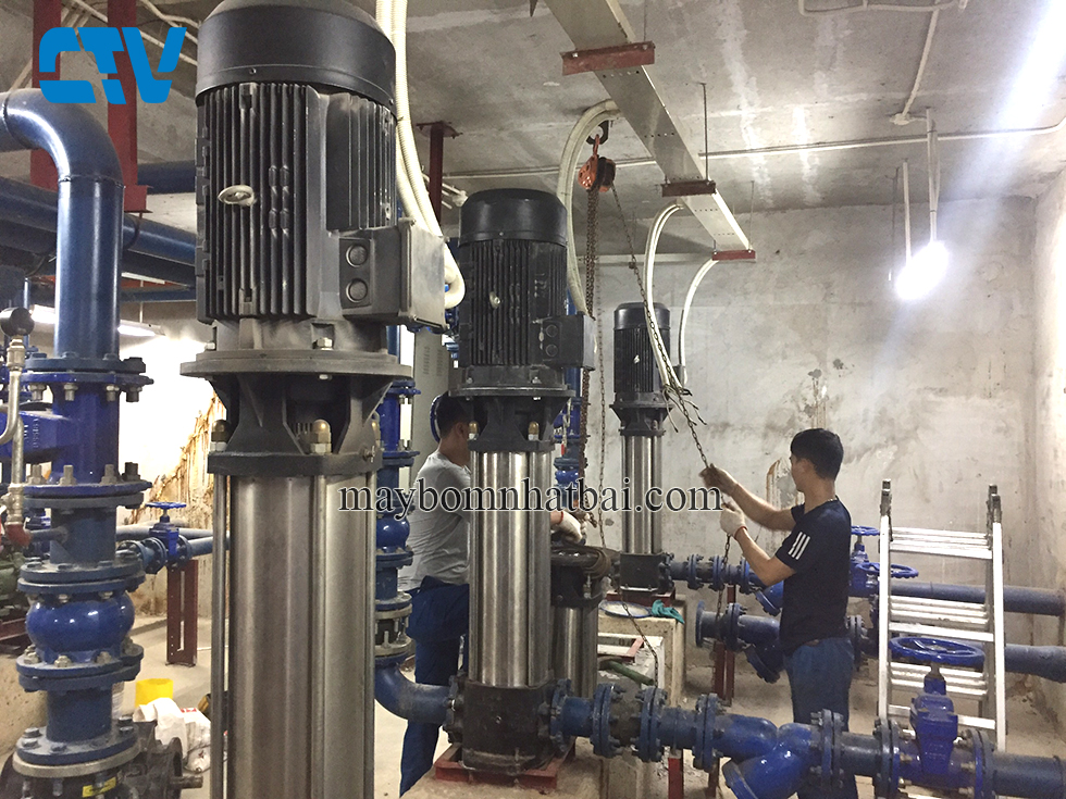 Giải quyết sự cố máy bơm trục đứng bị “mất nước” nhanh chóng